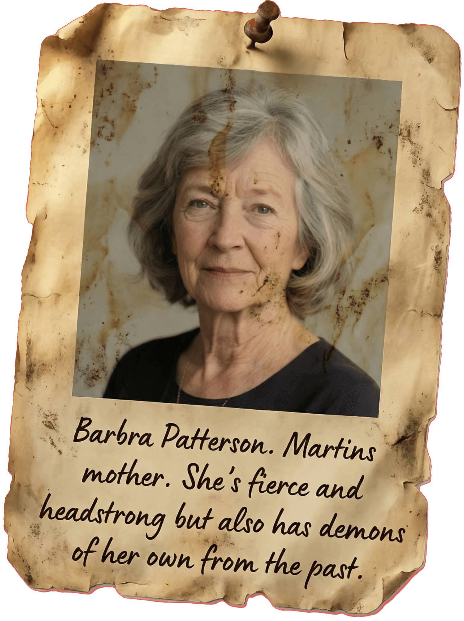 Mrs Patterson character poster